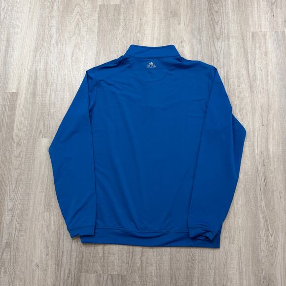 Peter Millar Wicking Perth 1/4 Zip Pullover Men's Large Blue Performance Golf - Picture 7 of 9